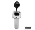 Stainless Steel 90° Rod Holder (With PVC Cap and Flange Washer)